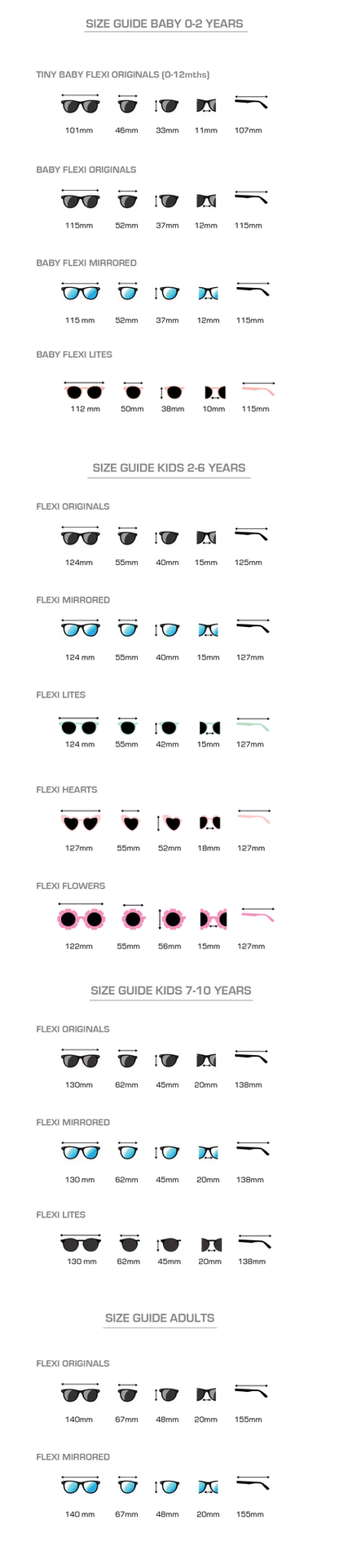 Flexi Sunnies Baby Sunglasses - Pink (0-2Y)