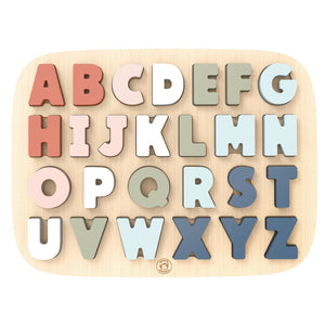 wooden alphabet puzzle - angus and dudley