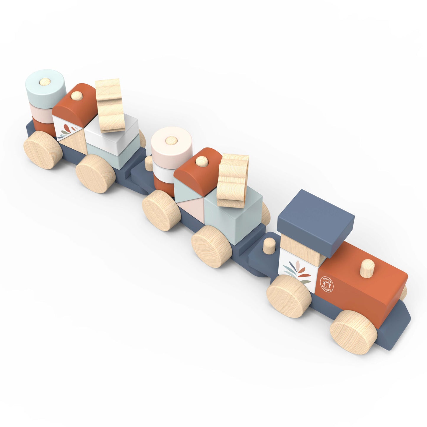 Speedy Monkey Wooden Stacking Train Set