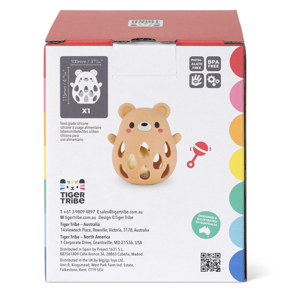 TIGER TRIBE | SILICONE RATTLE | BEAR