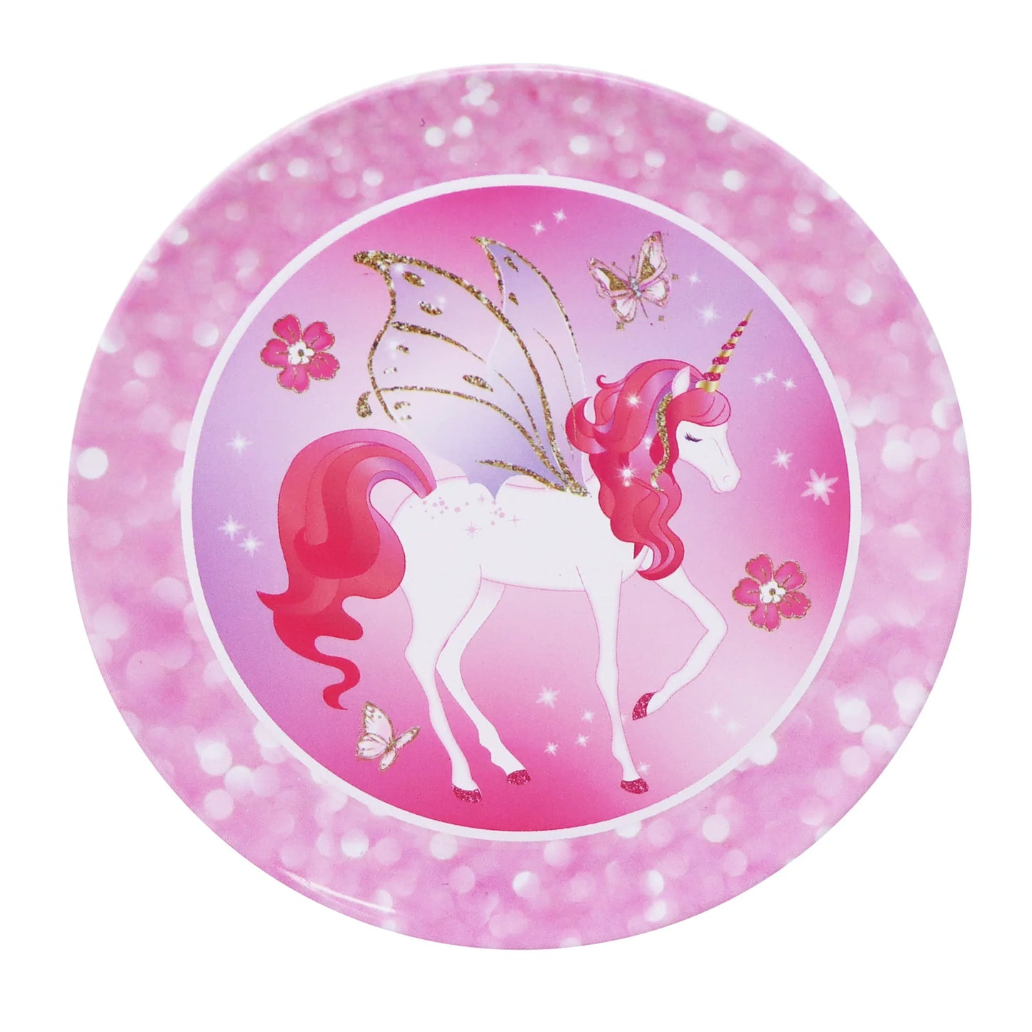 PINK POPPY UNICORN PRINCESS 15 PIECE TIN TEA SET IN CARRY CASE