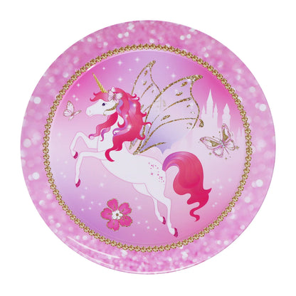 PINK POPPY UNICORN PRINCESS 15 PIECE TIN TEA SET IN CARRY CASE
