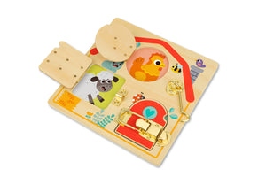 Wooden Latches Activity Puzzle Board