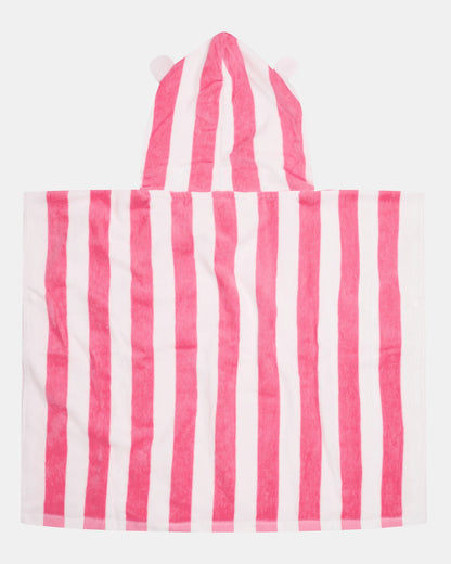 TOSHI BEACHCOMBER HOODED TOWEL | STRIPE WATERMELON