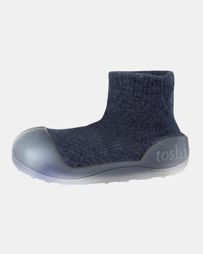 TOSHI ORGANIC HYBRID WALKING SOCKS | INK - Angus & Dudley Collections
