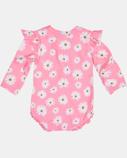 TOSHI RIPPLE LONG SLEEVE SWIMMER | DAISY WATERMELON
