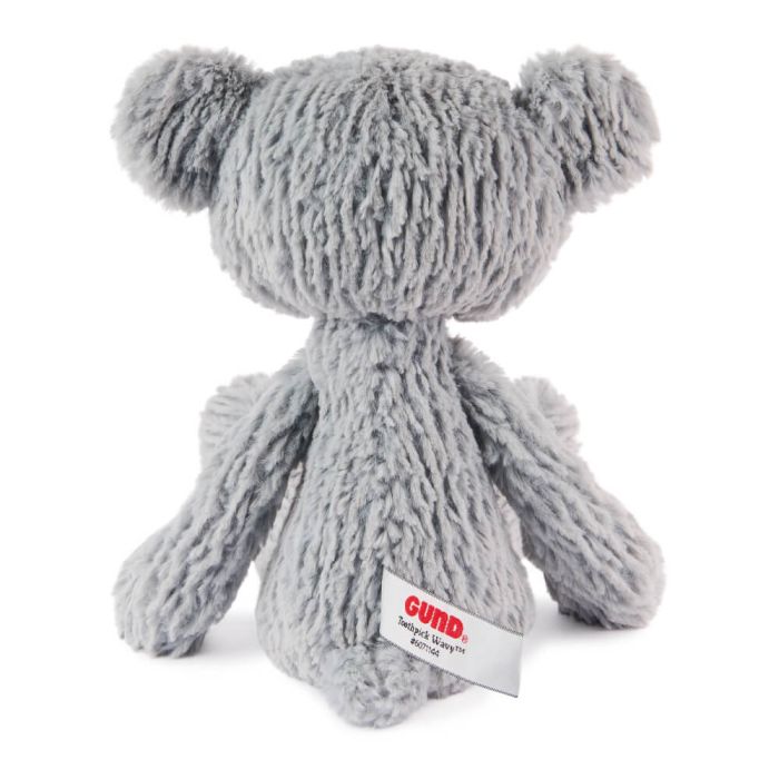GUND TOOTHPICK SOFT TOY BEAR | WAVY GREY