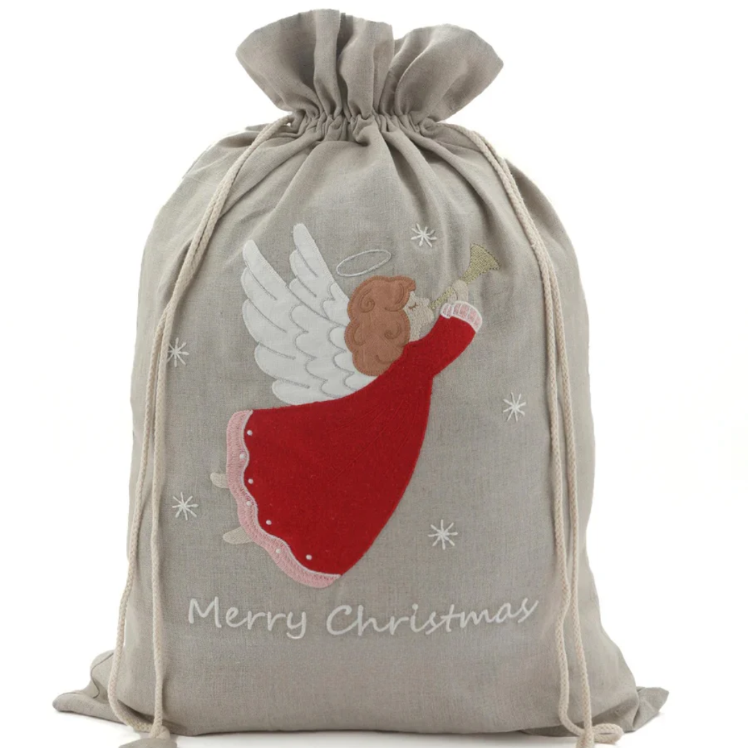 Nana Huchy Personalised Christmas Santa Sack - Angel