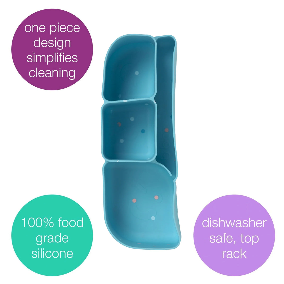 B BOX | SILICONE BENTO TRAY LUNCH | CONFETTI