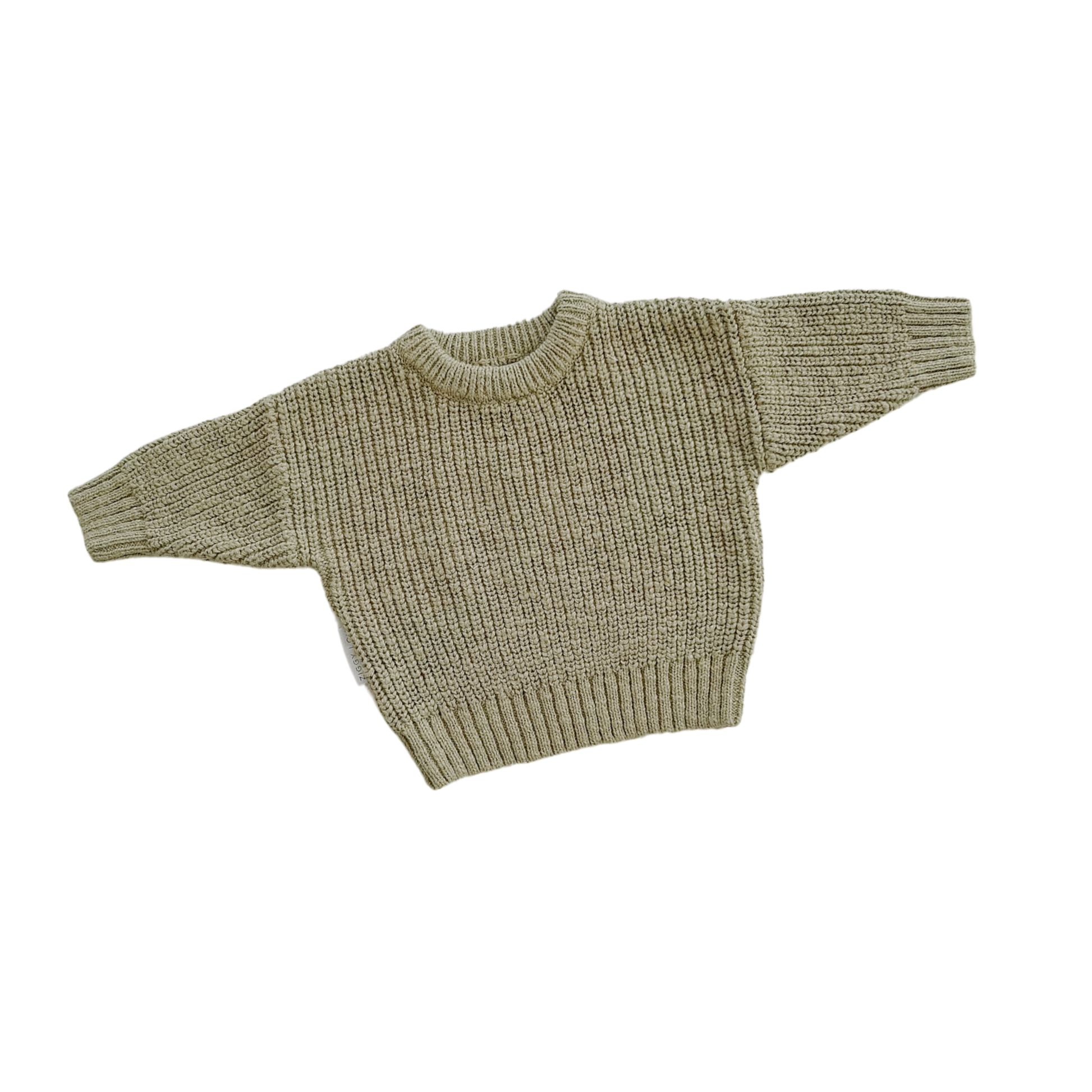 Knitted sweater on a white background