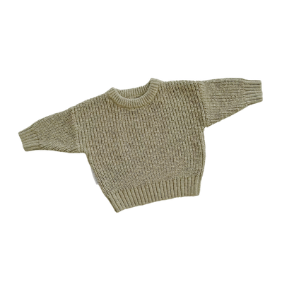 Knitted sweater on a white background