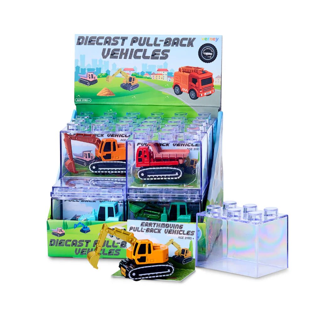 VERNEY DIECAST PULL BACK VEHICLES | EARTHMOVING