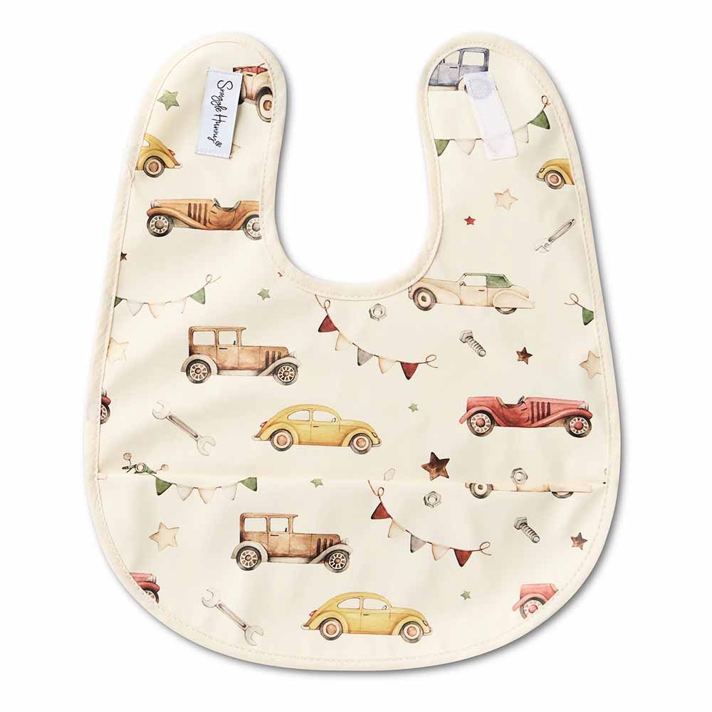 Snuggle Baby Bib - Vintage Cars