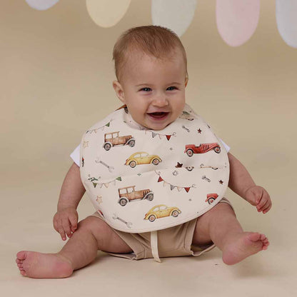 Snuggle Baby Bib - Vintage Cars