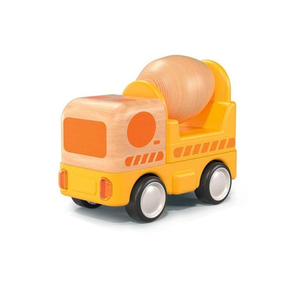 Wooden Friction Truck Concrete Mixer With Sound And Light