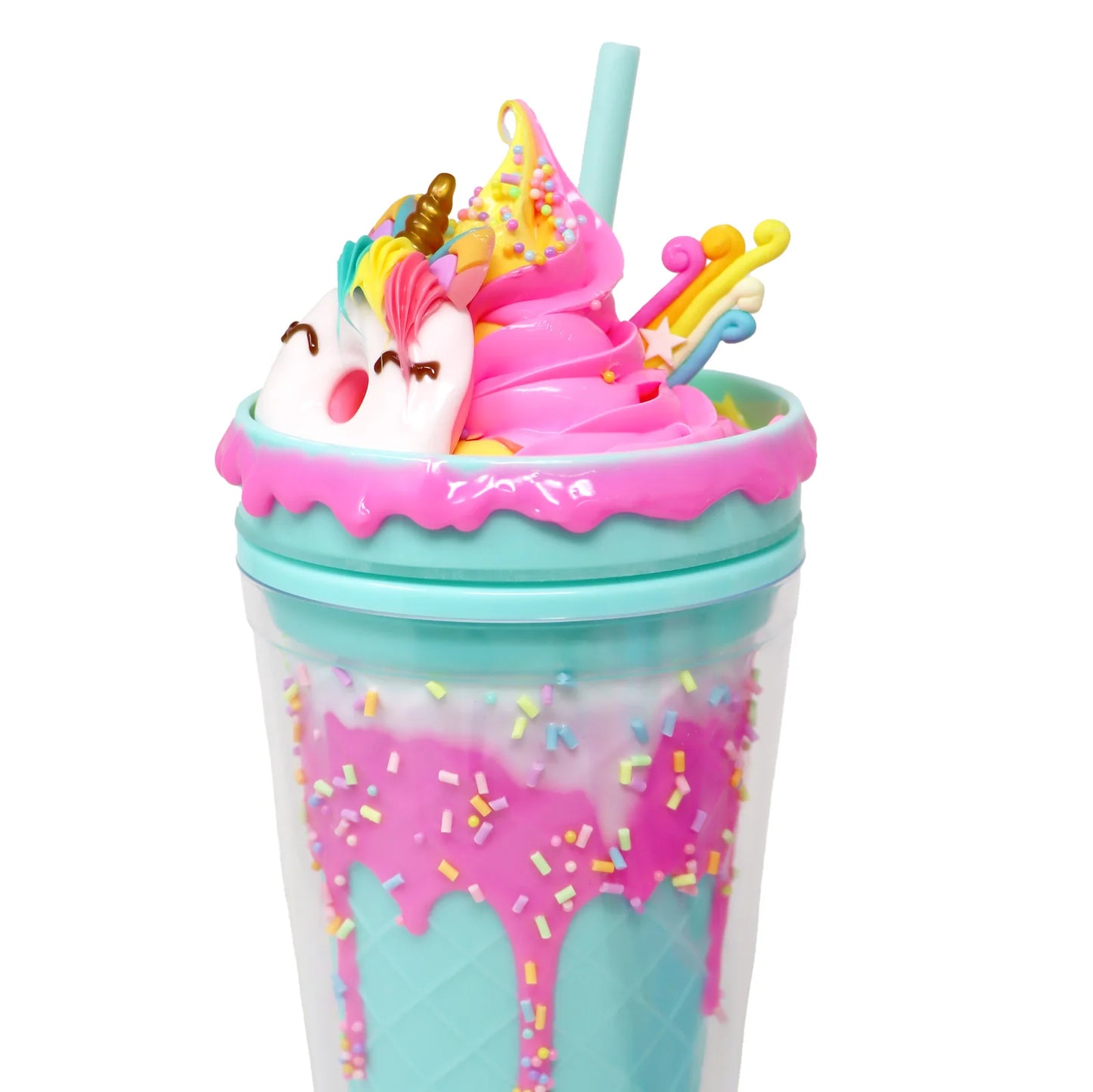 Pink Poppy Drinking Cup - Unicorn Donut