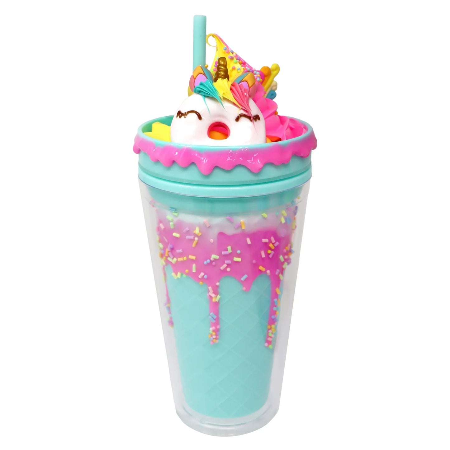 Pink Poppy Drinking Cup - Unicorn Donut