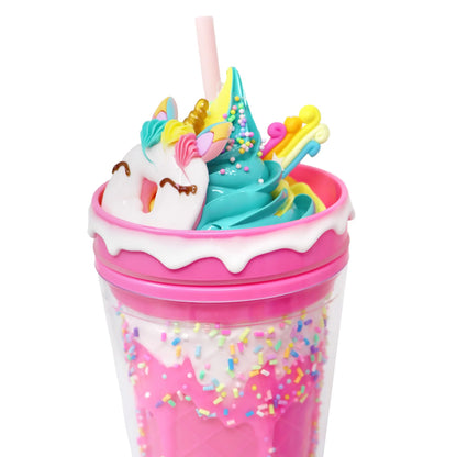 Pink Poppy Drinking Cup - Unicorn Donut