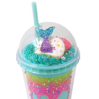 Pink Poppy Drinking Cup - Mermaid