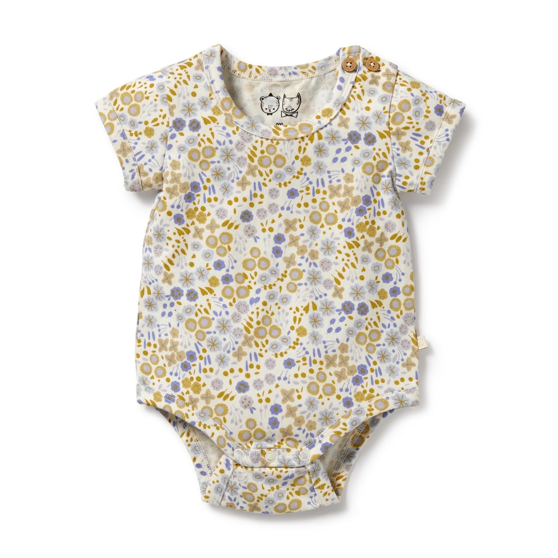 Wilson + Frenchy Organic Short Sleeve Bodysuit - Little Meadow