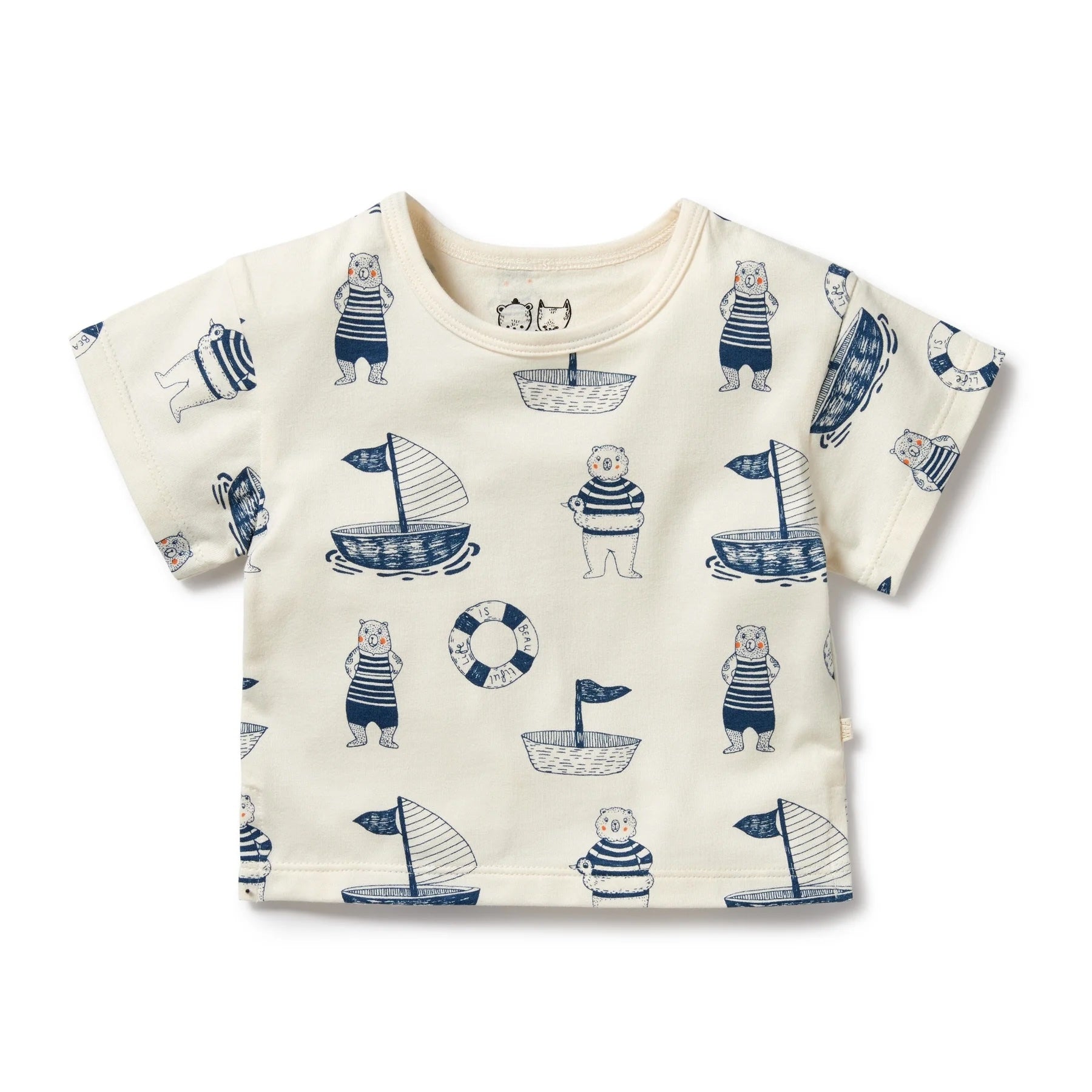 Wilson + Frenchy Organic T-Shirt - Nautical Bear