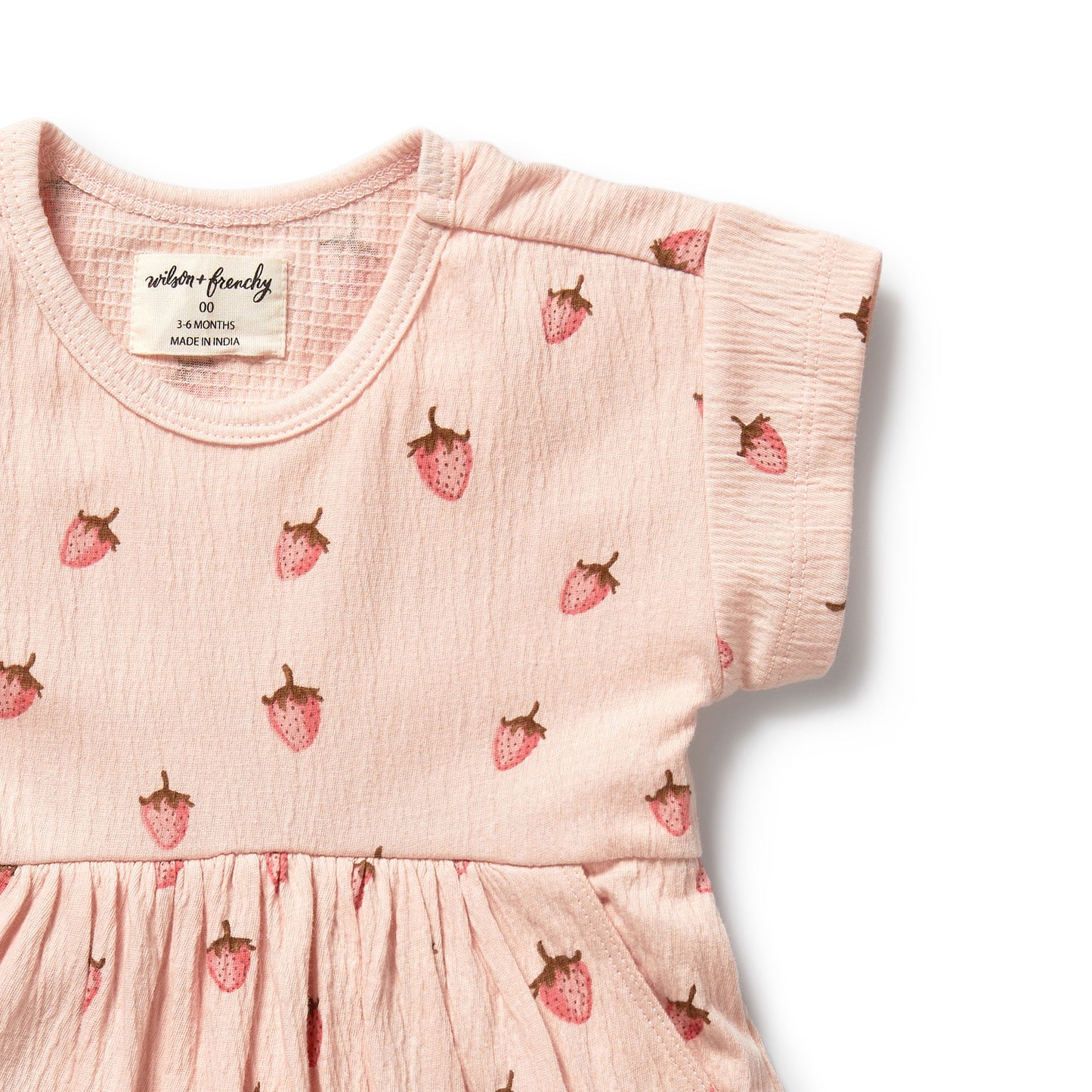 WILSON AND FRENCHY ORGANIC COTTON DRESS | STRAWBERRY KISSES