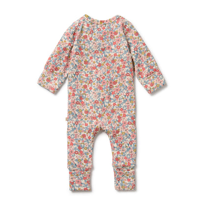 WILSON AND FRENCHY ORGANIC COTTON ZIPSUIT | SUMMER BLOOM