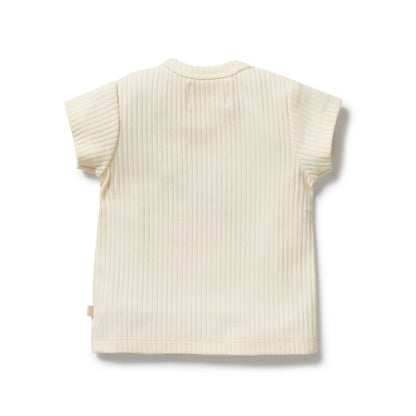 WILSON AND FRENCHY ORGANIC COTTON EMBROIDERED TEE | STRAWBERRY KISSES