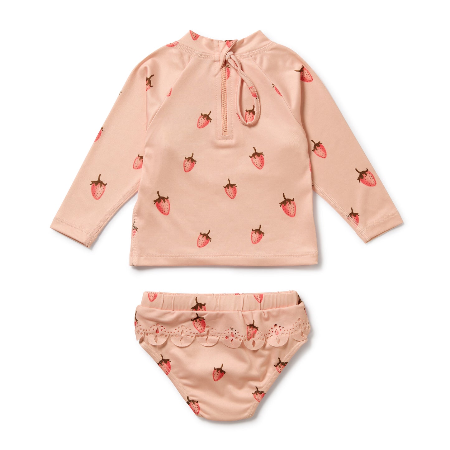 WILSON AND FRENCHY RASHIE SWIMSET | STRAWBERRY KISSES