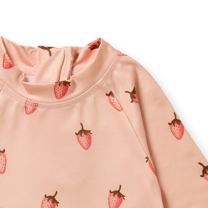 WILSON AND FRENCHY RASHIE SWIMSET | STRAWBERRY KISSES