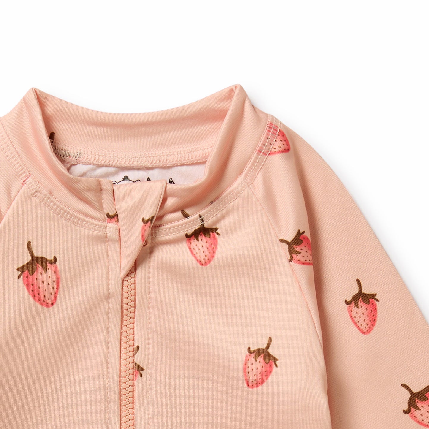 WILSON AND FRENCHY LONG SLEEVED SWIMSUIT | STRAWBERRY KISSES