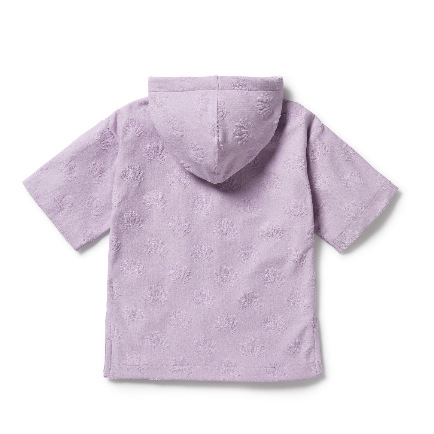 WILSON AND FRENCHY ZIP HOODED TOWEL | LAVENDER SHELLS