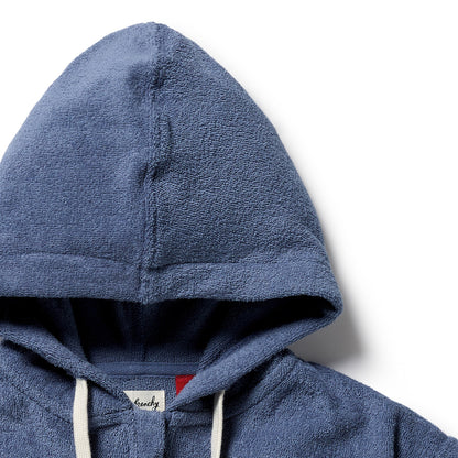 WILSON AND FRENCHY ZIP HOODED TOWEL | DEEP BLUE