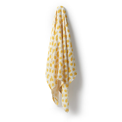 WILSON AND FRENCHY ORGANIC COTTON MUSLIN WRAP | LEMON DROP