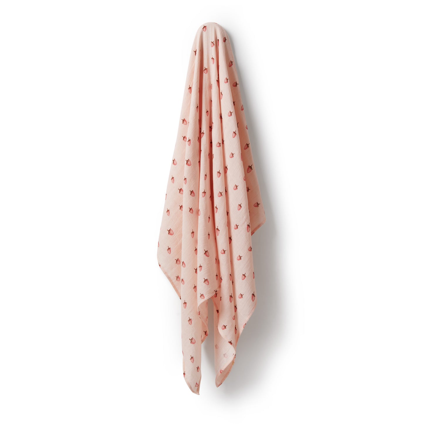 WILSON AND FRENCHY ORGANIC COTTON MUSLIN WRAP | STRAWBERRY KISSES