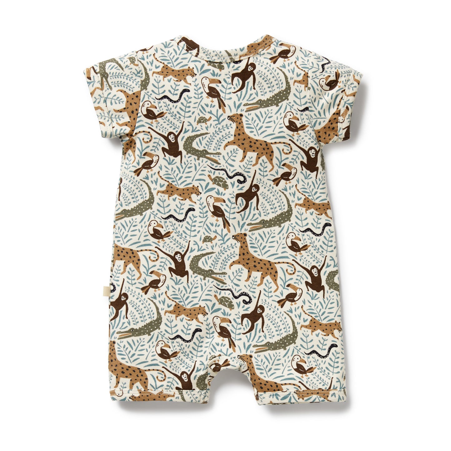 WILSON AND FRENCHY ORGANIC BOYLEG ZIPSUIT | MINI JUNGLE