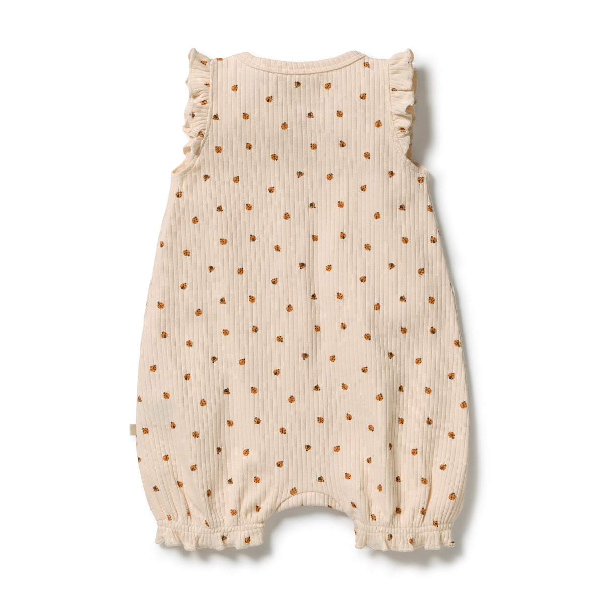 WILSON AND FRENCHY | ORGANIC RUFFLE ZIPSUIT | LITTLE LADY BUGS