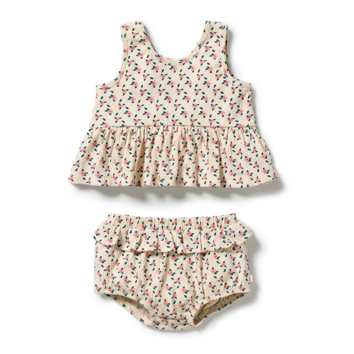 WILSON AND FRENCHY| ORGANIC CRINKLE RUFFLE SET | LITTLE BLOSSOM