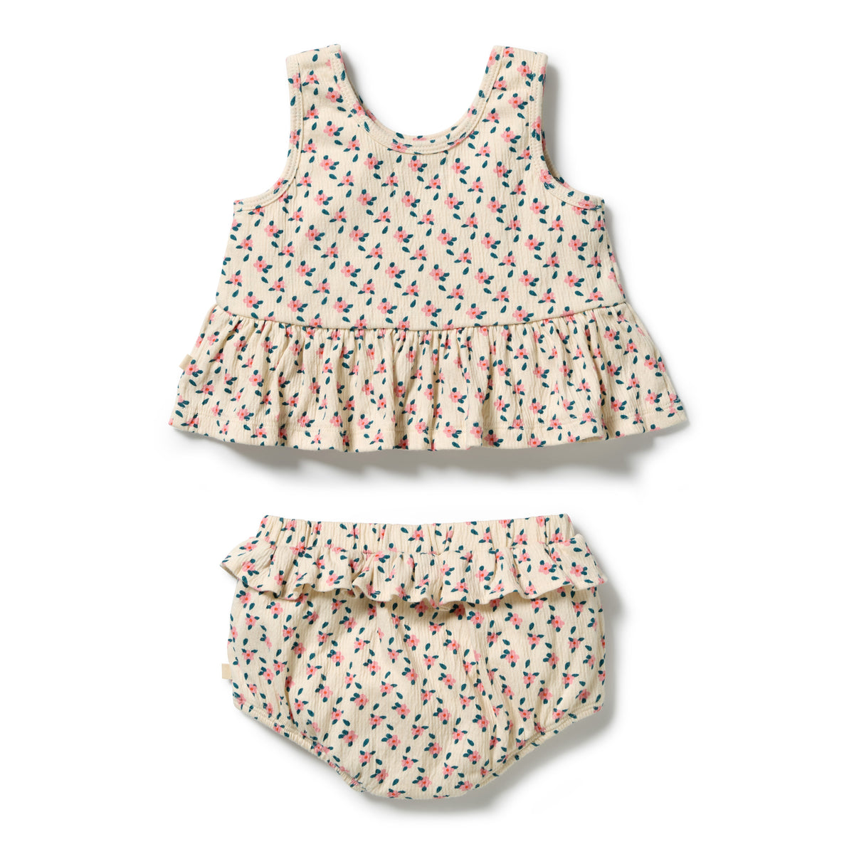 WILSON AND FRENCHY| ORGANIC CRINKLE RUFFLE SET | LITTLE BLOSSOM