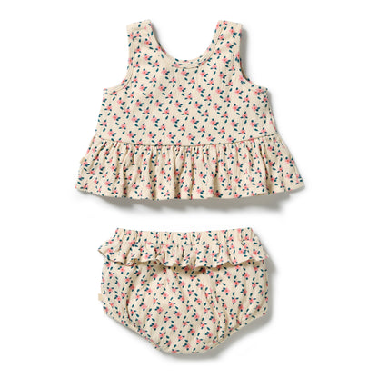 WILSON AND FRENCHY| ORGANIC CRINKLE RUFFLE SET | LITTLE BLOSSOM