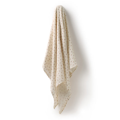WILSON AND FRENCHY | ORGANIC MUSLIN WRAP | LITTLE LADY BUGS