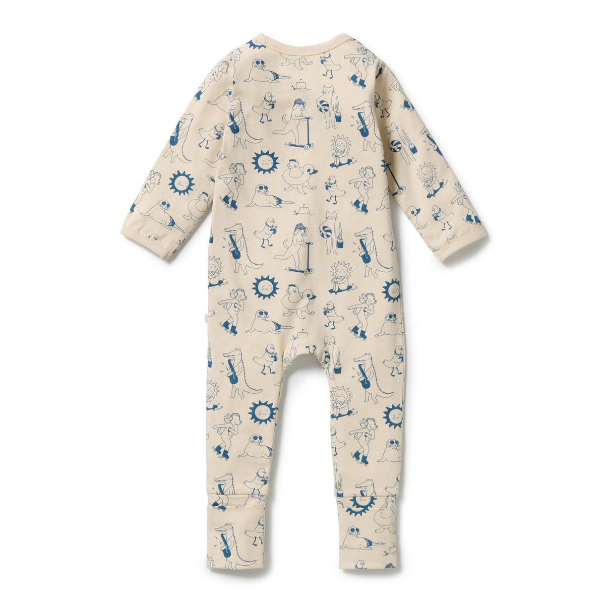 WILSON AND FRENCHY | ORGANIC ZIPSUIT WITH FEET | TOUT EST MAGIQUE
