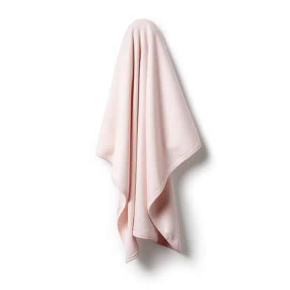 Wilson and Frenchy Organic Stripe Rib Bunny Rug - Cantaloupe