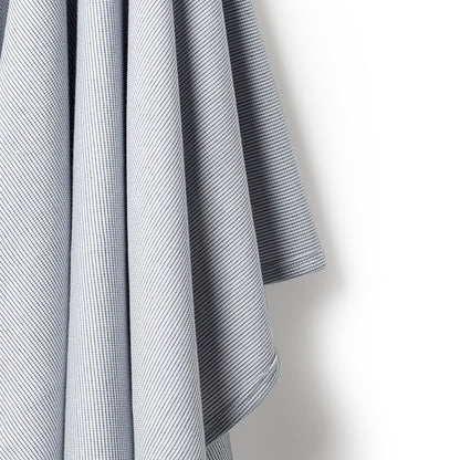 Wilson and Frenchy Organic Stripe Rib Bunny Rug - Rain Drop