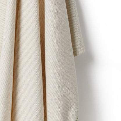 Wilson and Frenchy Organic Stripe Rib Bunny Rug - Oatmeal