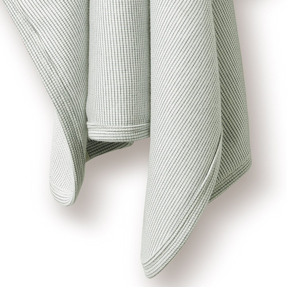 Wilson and Frenchy Organic Stripe Rib Bunny Rug - Fern