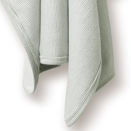 Wilson and Frenchy Organic Stripe Rib Bunny Rug - Fern