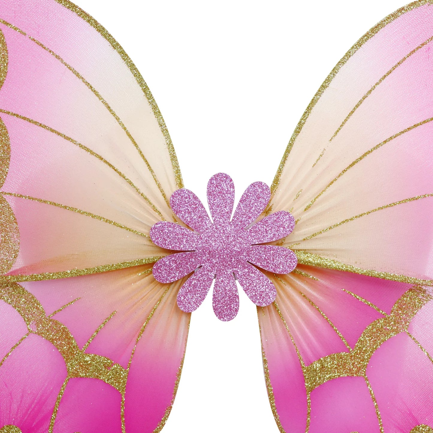 PINK POPPY SUNSET BUTTERFLY WIRE WINGS