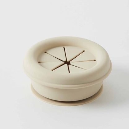 SILICONE COLLAPSIBLE SNACK CUP | ALMOND