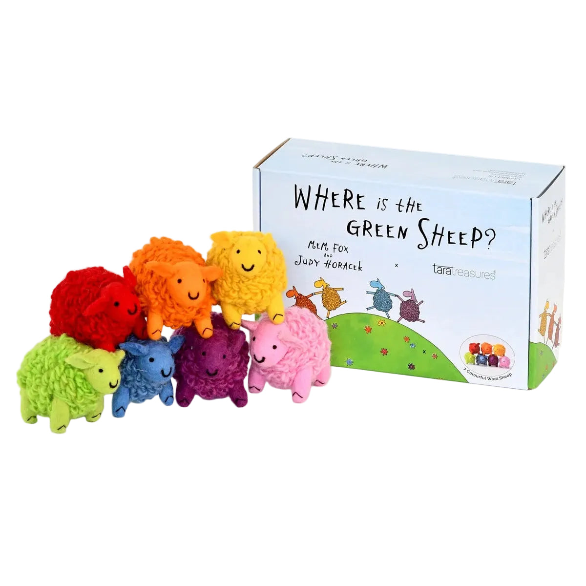 TARA TREASURES | 7 COLOURFUL SHEEP PLAYSET | WHERE IS THE GREEN SHEEP?